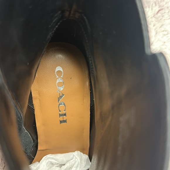 BNIB Coach Jemma Soft Calf Leather Black booties. - Picture 7 of 8